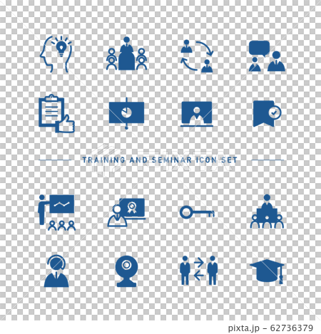 TRAINING AND SEMINAR ICON SET TRAINING AND SEMINAR ICON SET 62736379