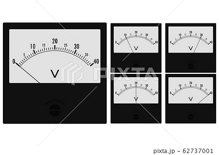 Voltmeter. Black measuring instruments Voltmeter. Black measuring instruments 62737001