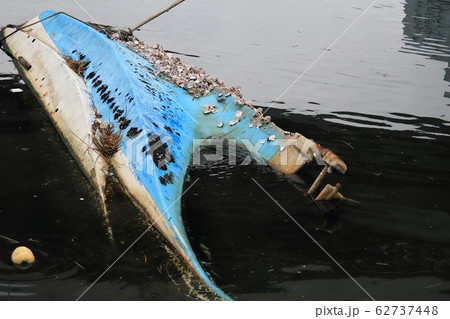 子安運河の転覆船 62737448