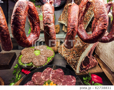 Meat Department in the butcher shop inside the Meat Department in the butcher shop inside the 62738831
