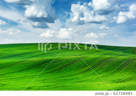 Abstract rural landscape with agricultural fields Abstract rural landscape with agricultural fields 62738985