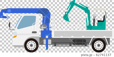 パワーショベルとクレーントラック パワーショベルとクレーントラック 62741137