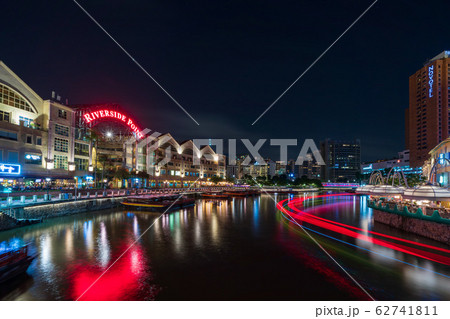 シンガポール・クラークキーの夜景 シンガポール・クラークキーの夜景 62741811