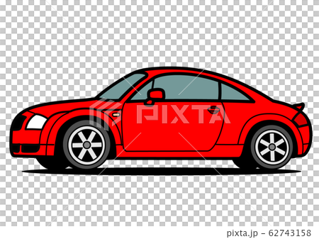 German coupe red car illustration German coupe red car illustration 62743158
