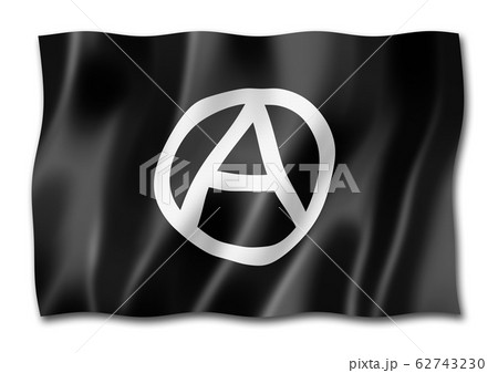 Anarchy flag isolated on white Anarchy flag isolated on white 62743230