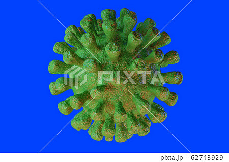 3D Rendering of contagious HIV AIDS, Flur or Coronavirus 62743929