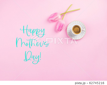 Tulips and coffee. Happy mother's day 62745216