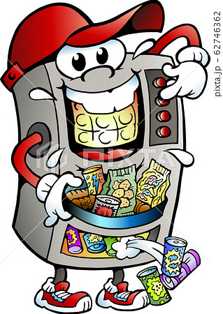 Vector Cartoon illustration of a Vending Machine 62746362
