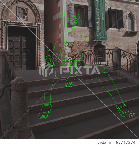 Trendy artwork, modern design. Contemporary art collage. 62747574