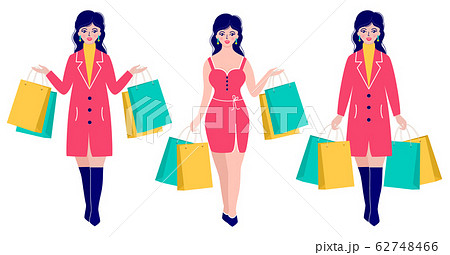 women with packages 62748466