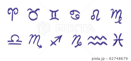 Zodiac signs. Zodiac vector symbols collection set 62748679
