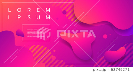 Liquid color background design with square cells. Fluid gradient shapes composition. Purple Futuristic design posters. Eps10 vector 62749271