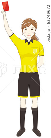レッドカードを提示する審判 62749672