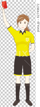 レッドカードを提示する審判 62749672