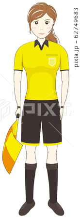 フラッグを持つ審判 62749683