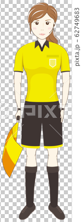 フラッグを持つ審判 62749683