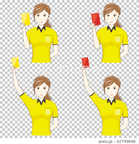 Referee presenting card 62749686