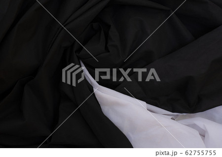 Cloth waves close up the background, Stacked Creased fabric, elegant wallpaper design, wavy folds of grunge silk texture satin velvet material 62755755