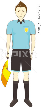 フラッグを持つ審判 62757376