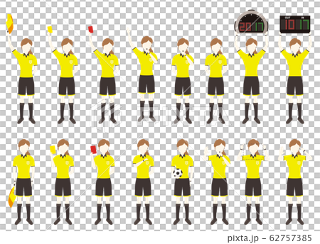 シンプル女性審判セット 62757385