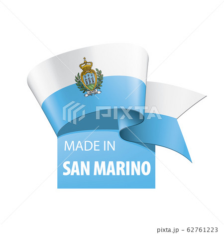 San Marino flag, vector illustration on a white background 62761223