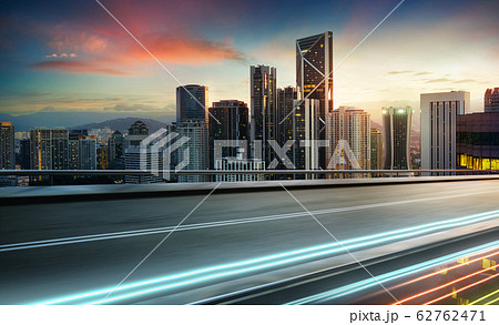 Abstract motion urban flyover road 62762471