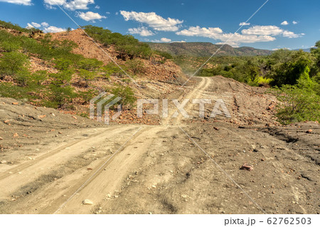 road in Namib desert, Namibia Africa landscape 62762503