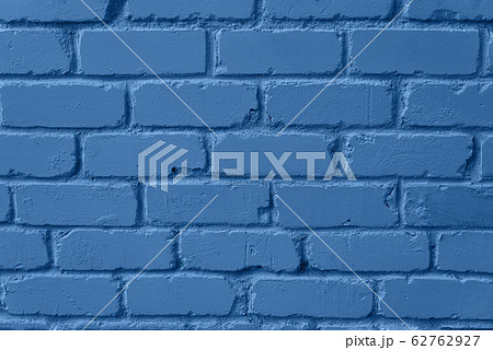 Mint brick wall texture. Background with copy space for design. Trendy blue and calm color. 62762927