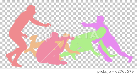 Kabaddi player silhouette Kabaddi player silhouette 62763579
