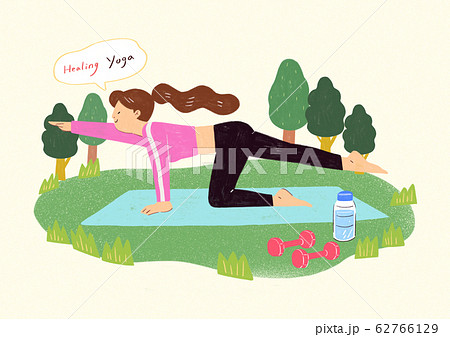 Concept of healthy life style in flat design illustration 001 Concept of healthy life style in flat design illustration 001 62766129