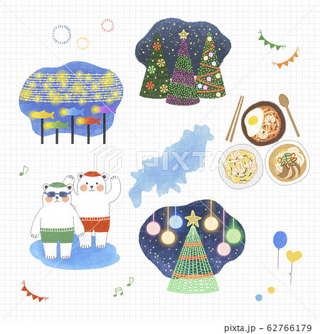 Set of hand drawn a variety of festivals, local fair sketch illustration 005 62766179