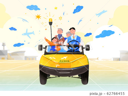 Airplane passenger service with air travel concept illustration 008 62766455