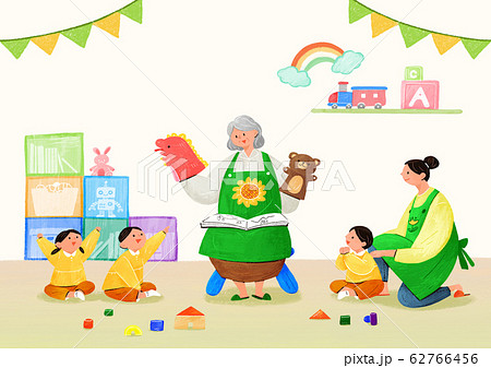 Happy senior life, healthy active lifestyle concept illustration 010 62766456