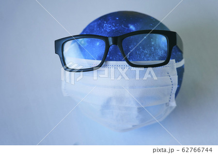 マスク メガネ 地球 62766744
