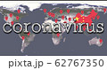 Coronavirus Alert World Map 62767350