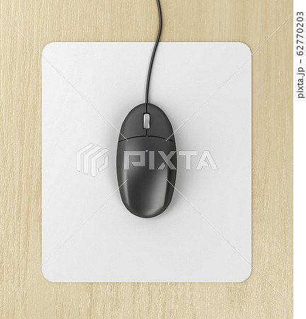 Computer mouse, top view. Computer mouse, top view. 62770203