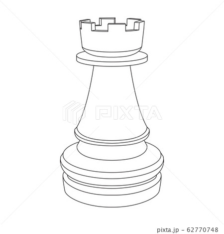 Chess rook, illustration - Stock Image - F037/4927 - Science Photo