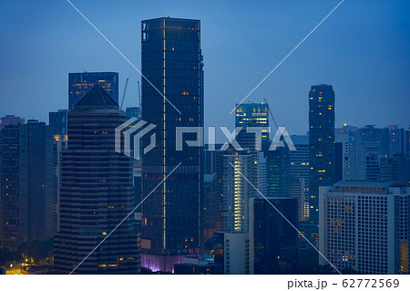 Kuala Lumpur modern skyscrapers business district at evening or night Kuala Lumpur modern skyscrapers business district at evening or night 62772569