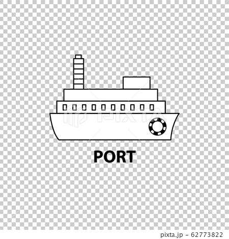 shipping port clipart black and white christmas
