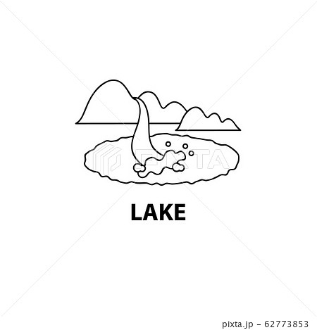 湖 池 かわいい 地図 アイコン シンボル イラスト ベクター シンプル 線 線画のイラスト素材 湖 池 かわいい 地図 アイコン シンボル イラスト ベクター シンプル 線 線画のイラスト素材