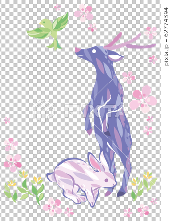 Spring animal illustration 62774394