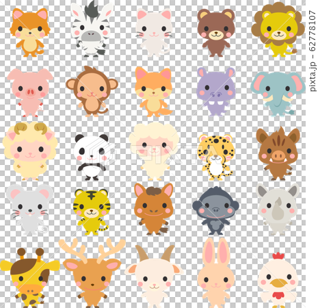 插圖素材動物插圖矢量圖標 62778107