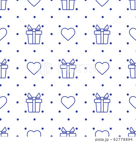 Vector seamless pattern Valentine's Day Gift Heart Vector seamless pattern Valentine's Day Gift Heart 62778894