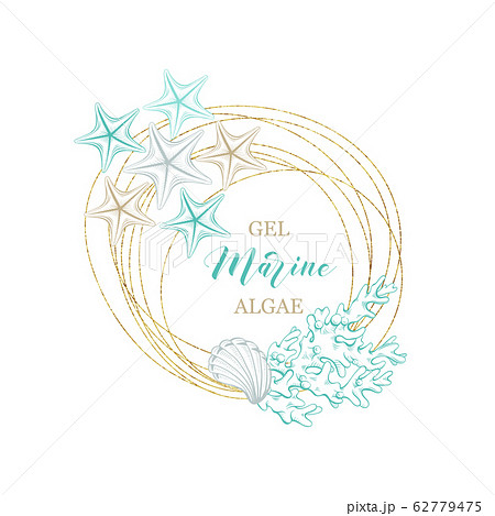 Marine algae and sea water cosmetics gel design Marine algae and sea water cosmetics gel design 62779475