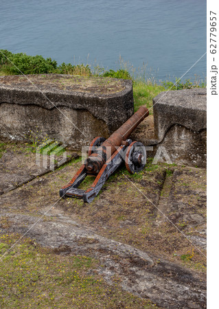 NIEBLA, CHILE - FEBRUARY 5, 2019: Cannons of the 62779657