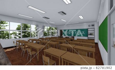 学校 教室 新型ウイルス 休校 イラスト5 学校 教室 新型ウイルス 休校 イラスト5 62781902