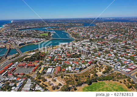 フリーマントルの中心街空撮の写真素材 [62782813] - PIXTA