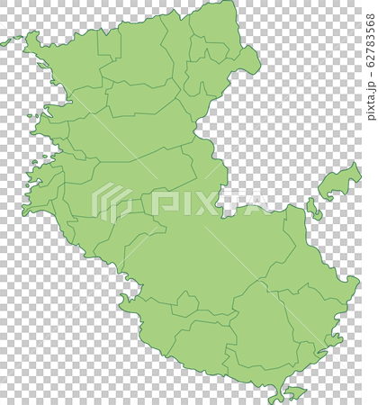 和歌山県の地図 市町村別のイラスト素材 和歌山県の地図 市町村別のイラスト素材
