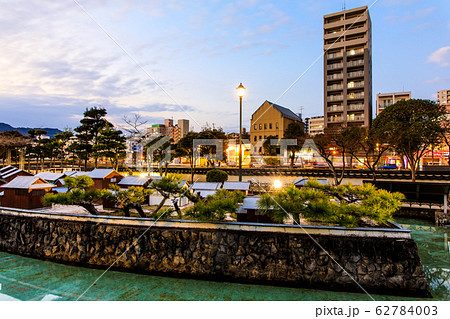長崎出島 和蘭商館跡の夕景 【長崎市】 長崎出島 和蘭商館跡の夕景 【長崎市】 62784003