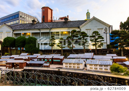 長崎出島　和蘭商館跡の夕景　【長崎市】 62784009